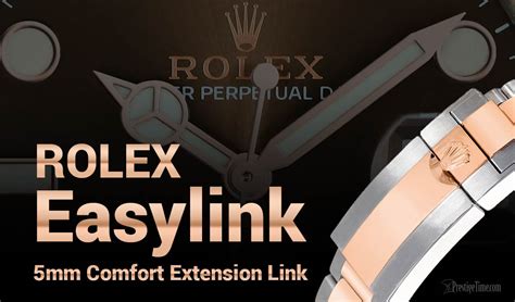 rolex armband verlängern easy link|How To Use: Rolex Easylink 5mm Comf.